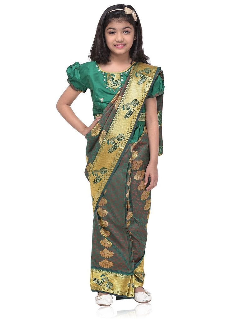 South Indian Ready to Wear Prestich Festive Saree with Blouse For ...