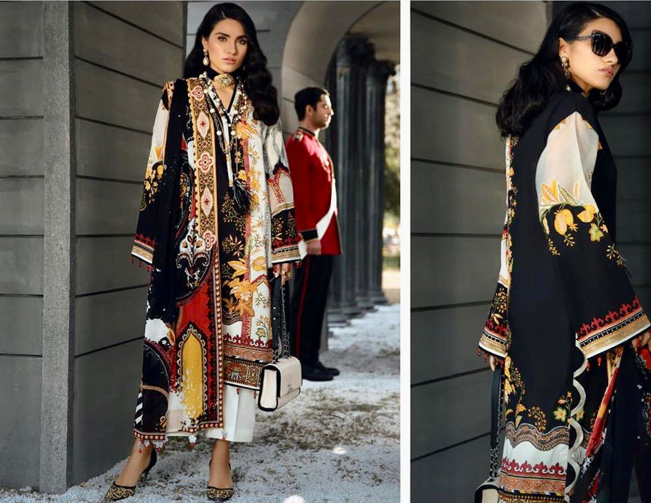 Zaha Pakistani designer suit UK