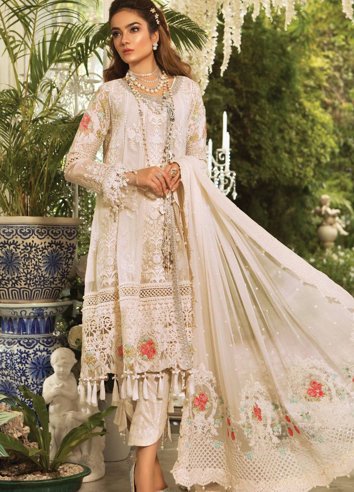 Maria B white suits for Muslim wedding and nikah