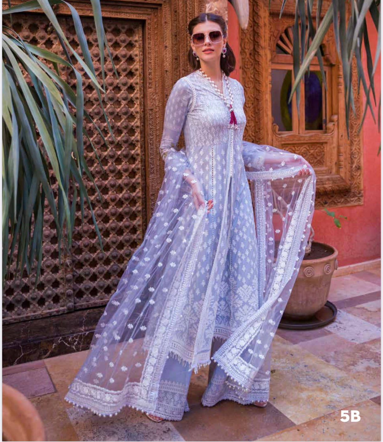 Eid 2020 sobia nazir net chiffon embroidered dresses UK sale