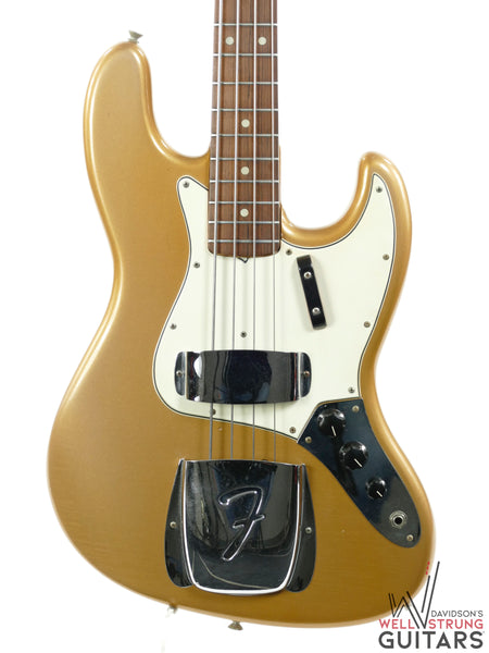 fender jazz bass shoreline gold