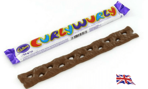 Cadbury Curly Wurly Bar-Top 10 British Chocolate Bars