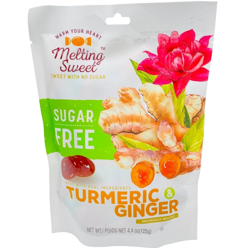 Melting Sweet Sugar Free Turmeric And Ginger 125g Candy Funhouse 0231