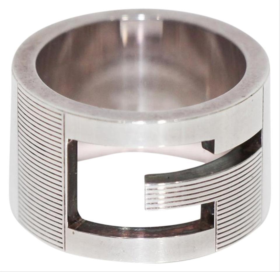 silver gucci ring womens