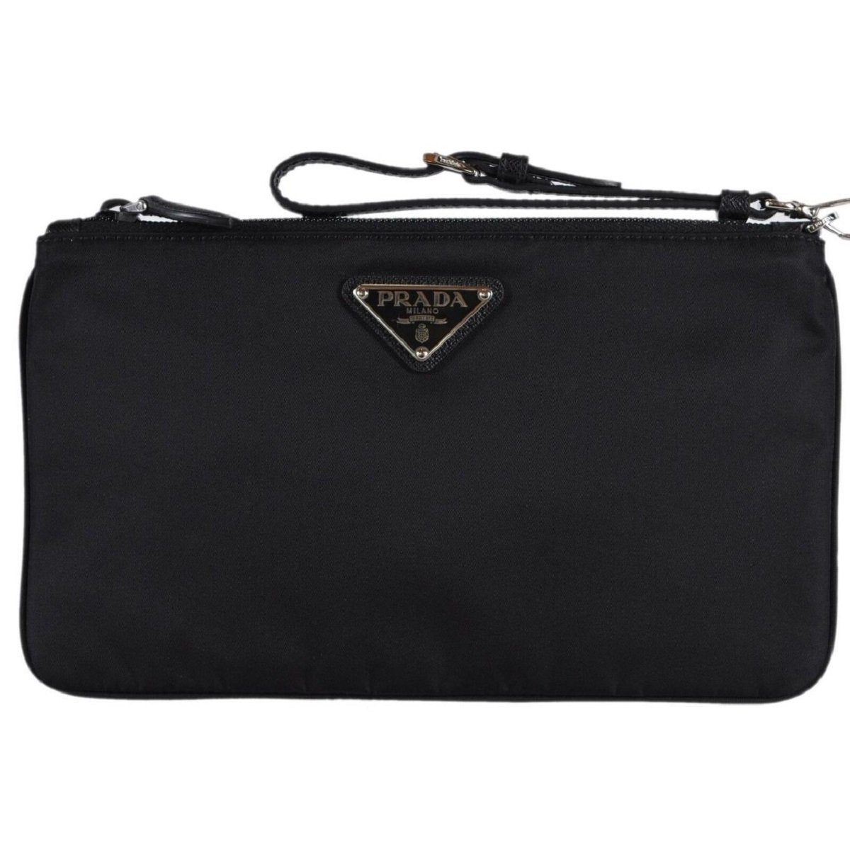 Prada Black Tessuto Nylon Pouch 