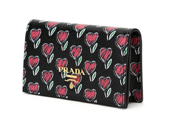 prada heart wallet