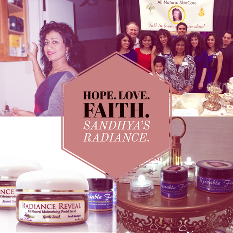 Hope. Love. Faith. Sandhya's Radiance.