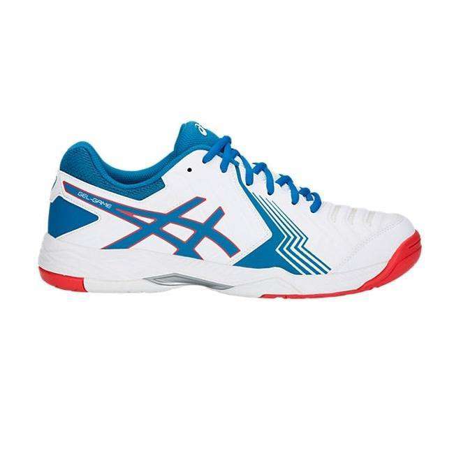 Asics Gel Game 6 E705Y White/Race Bleu Outdoor Shoes only $39.99 – Le Coin  Badminton | Pickleball | Tennis