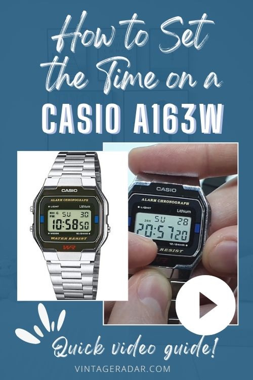 How to Set the Time on a A163WA - Guide – Vintage Radar