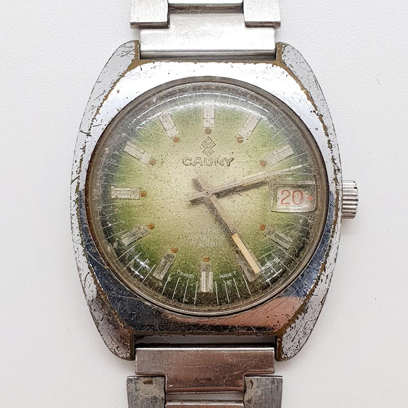 para mi encanto formal Cauny 17 Rubis Swiss Made T Watch for Parts & Repair - NOT WORKING –  Vintage Radar