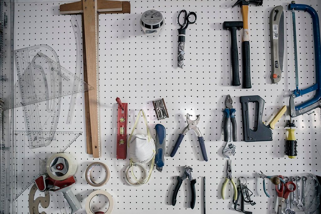 Gus' tools for crafting cycling shoes