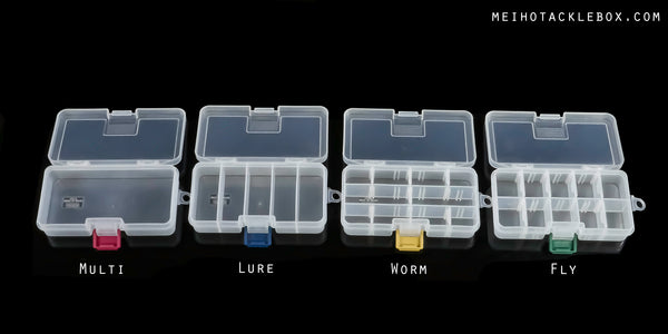 Worm, Fly, Multi and Lure Style Plastic Fishing Storage Cases