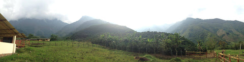 Panorama from  Hacienda Balandu in Jardín, Antioquia, Colombia