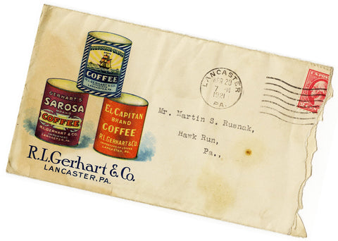 antique coffee postcard Gerhart