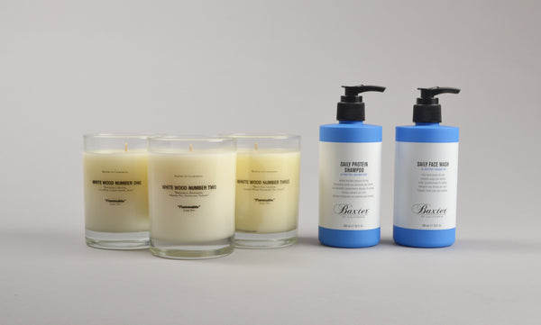 Baxter of California Candles and Face Wash Shampoo