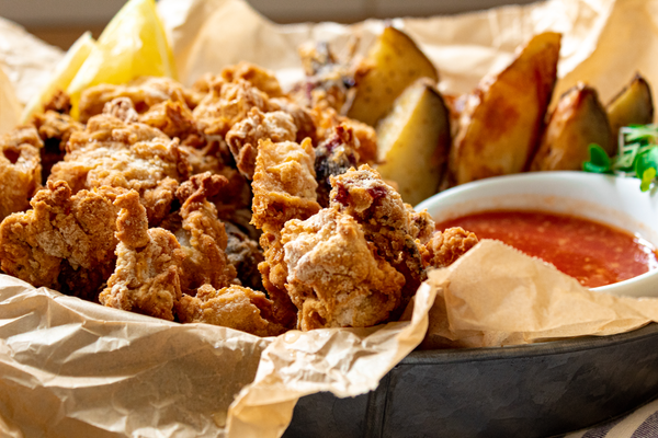 Air Fried Calamari Close Up