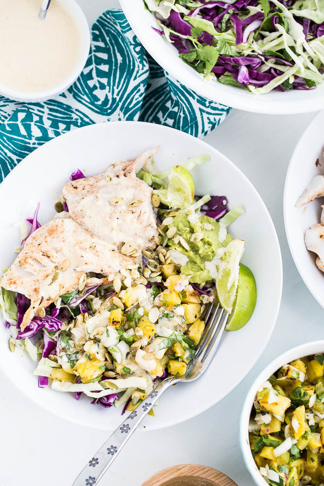 Chili Lime Fish Taco Bowls for Whole30
