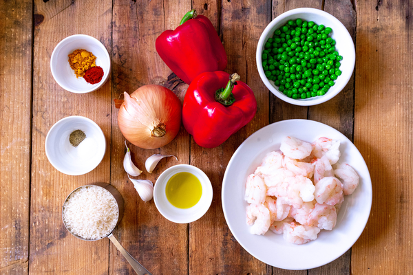 Easy Shrimp Paella Ingredients
