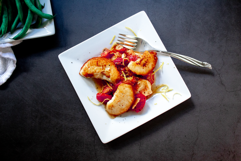 Pan Seared Halibut Cheeks