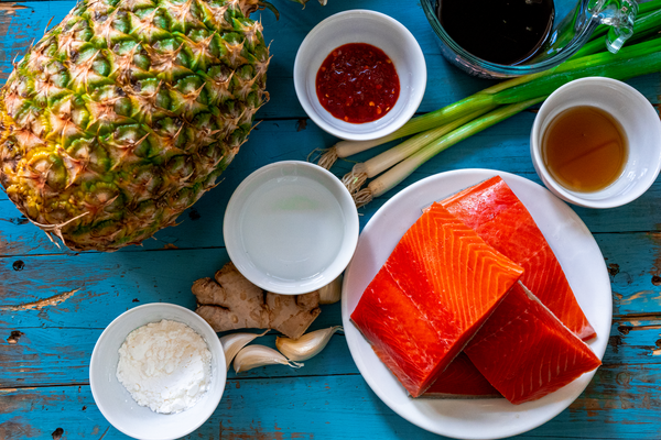 Hawaiian Grilled Salmon Ingredients