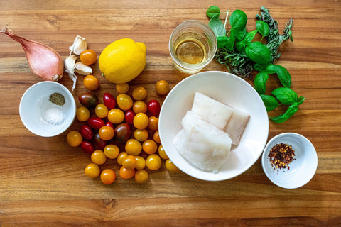 Herb Baked Cod Ingredients