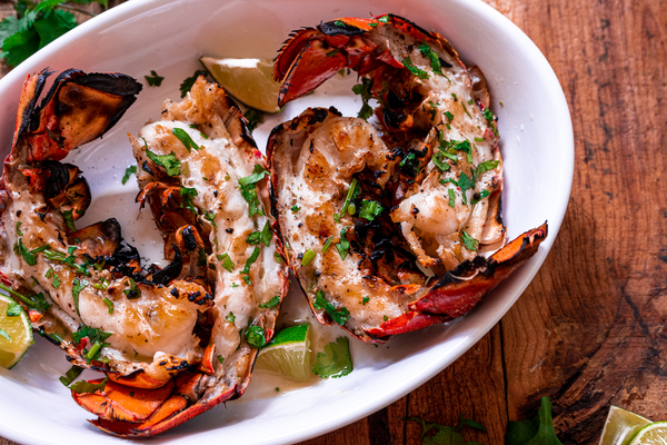 Cilantro Grilled Lobster Tails