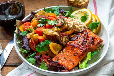 Mediterranean Salmon Bowl