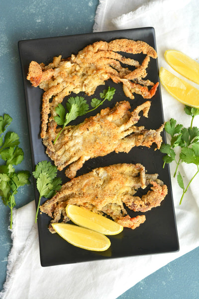 Almond Flour Soft-Shelled Crabs