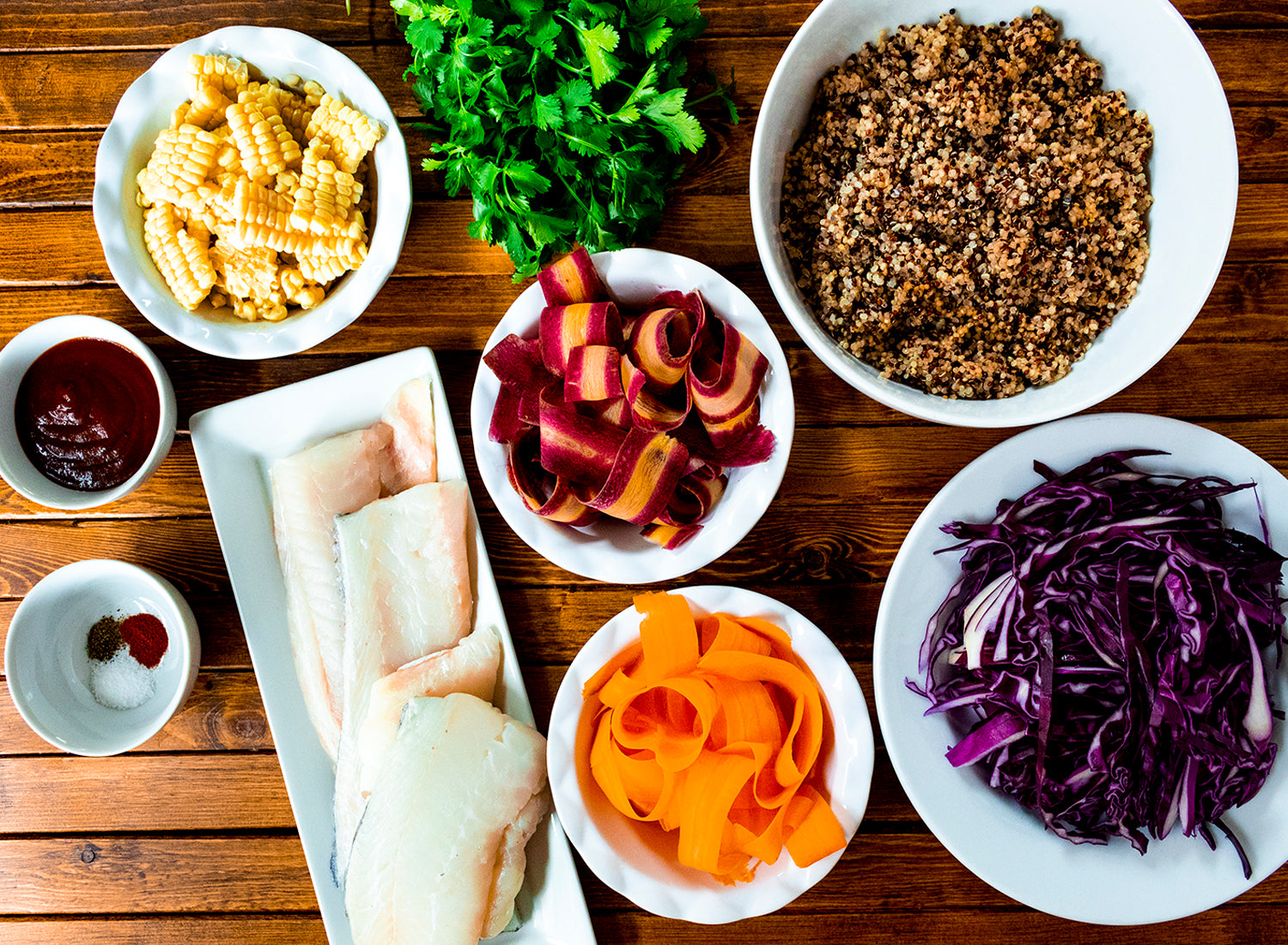 Haddock BBQ Bowl Ingredients