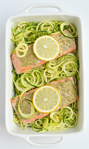 Salmon Recipe With Lemon Herb and Zucchini