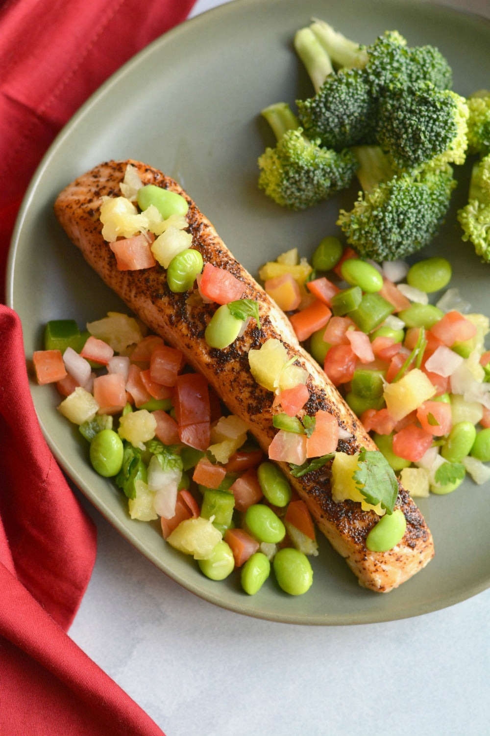 Chili Pineapple Salsa Salmon