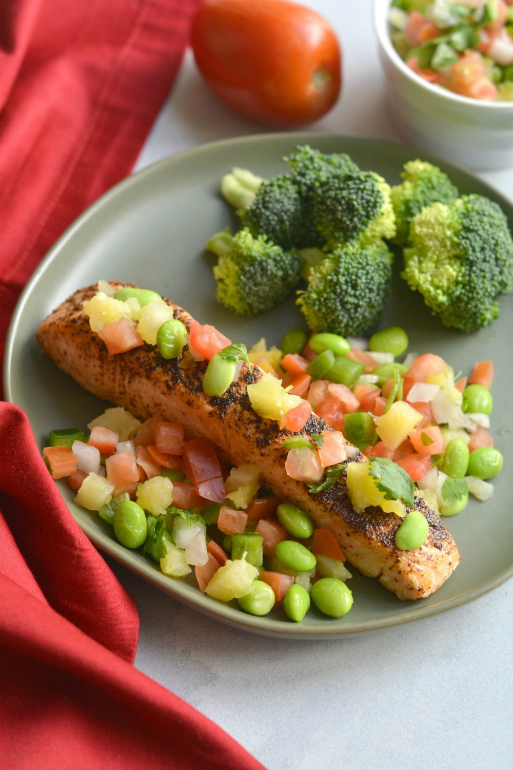 Chili Pineapple Salsa Salmon