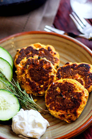 Salmon Cakes With Vegetables Recipe 