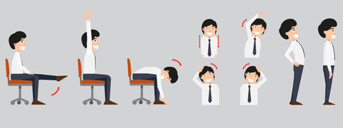 Office stretching exercises Infographic