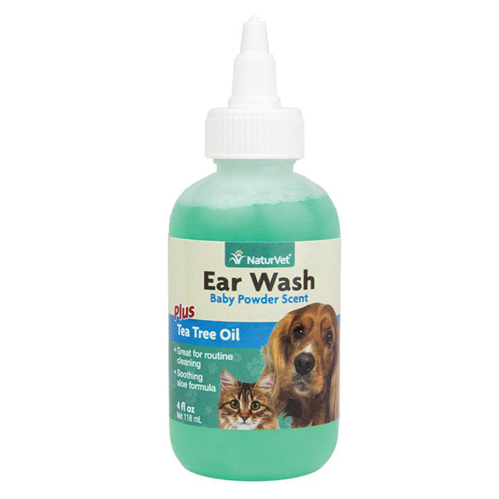 Ear Wash W Tea Tree Oil Aloe Baby Powder Scented