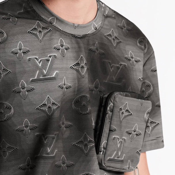 Louis Vuitton® 3d Monogram Hooded T-shirt Grey. Size Xs in 2023