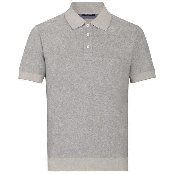 Louis Vuitton Half Monogram Polo (Grey) | Moretti Menswear