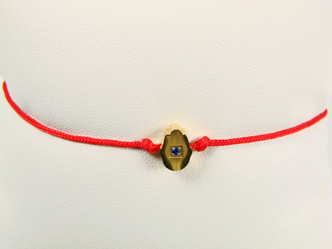 Stainless steel Red cord Hamsa hand bracelet