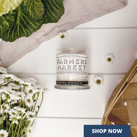 Spring gifts like this Farmer's Market Candle