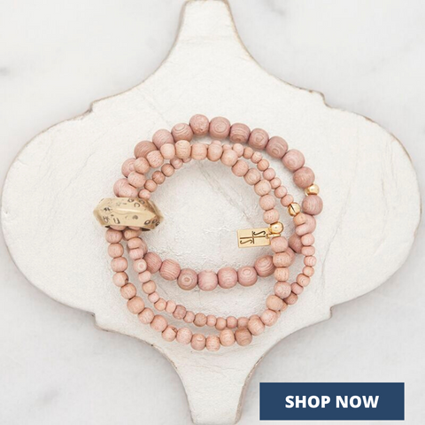 Spring jewelry like this Rose Multi-Strand Stretch Bracelet