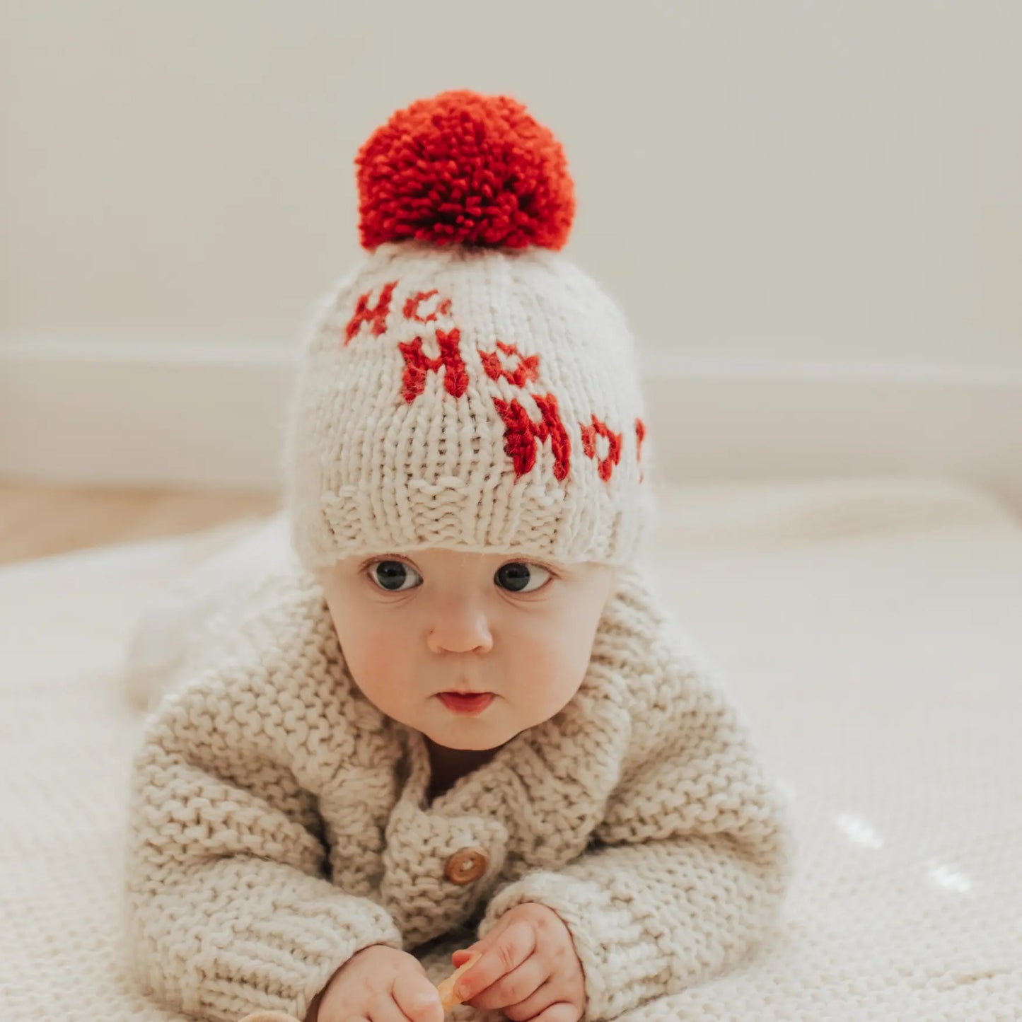 Ho Ho Ho Hand Knit Beanie