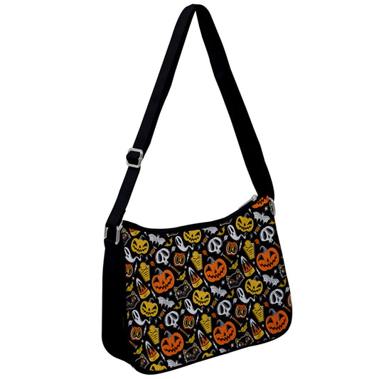 The Creeps Orange, Yellow Shoulder Purse