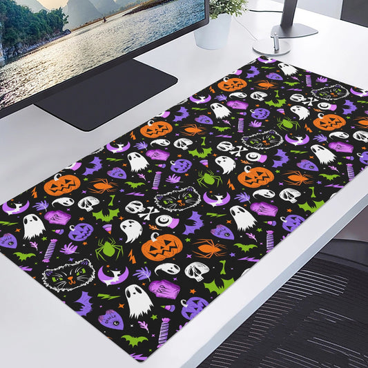 Everything Spooky 2022 Purple Orchid Orange Green Gaming Pad Desk Mat