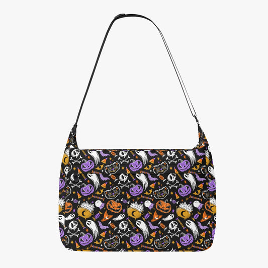 Trick or Treat 2023 Orange Gold Purple Travel Messenger Bag