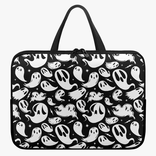 Ghosties 2023 Black and White Laptop Sleeve