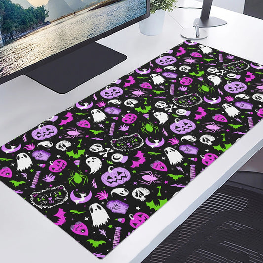 Everything Spooky 2022 Orchid Magenta Green Gaming Pad Desk Mat