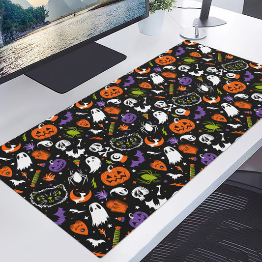 Everything Spooky 2022 Orange Purple Chartreuse Gaming Pad Desk Mat