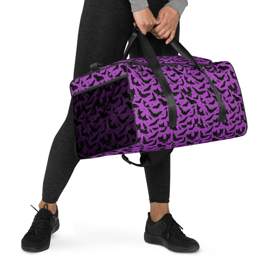 Batty Bats Orchid Duffle Travel Gym Bag