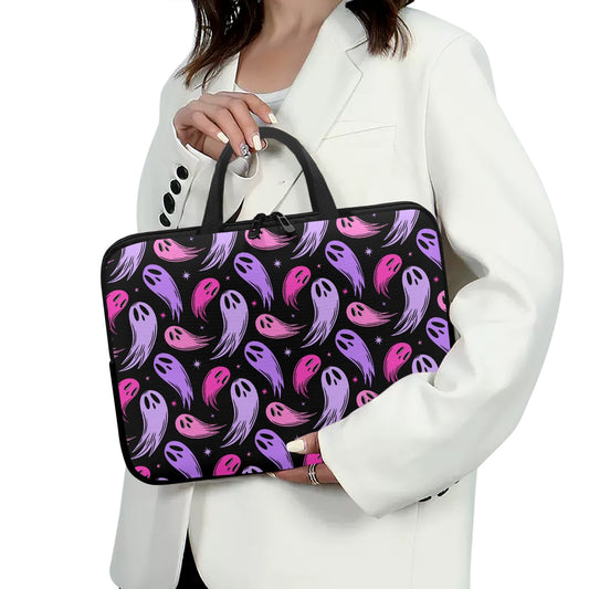 Spooky Spirits Pink Orchid Laptop Sleeve