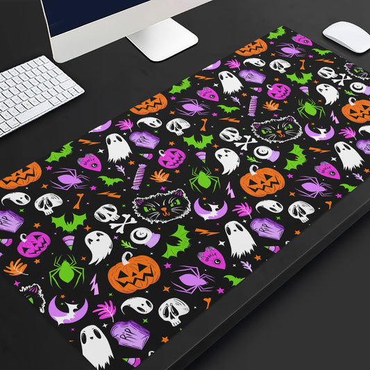 Everything Spooky 2022 Orchid Magenta Green Orange Gaming Pad Desk Mat